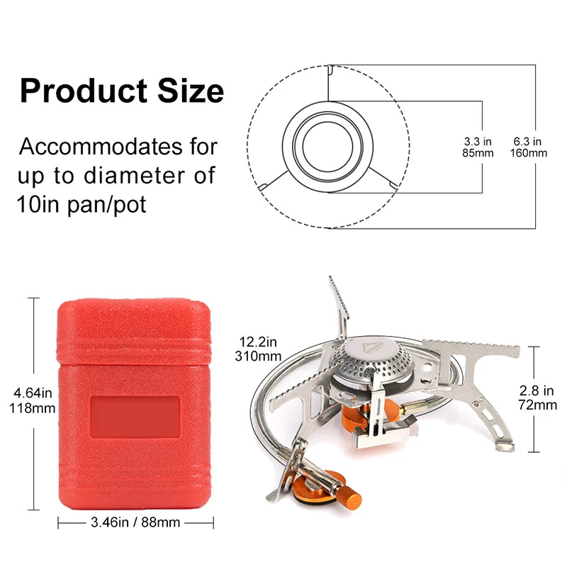 Ultralight Portable Camping Gas Stove