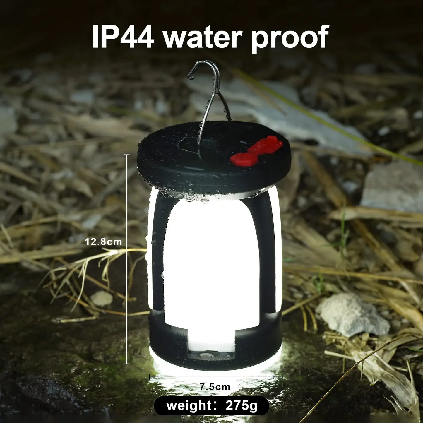 Solar Camping Lantern & Power Bank | 1000LM Rechargeable LED Light