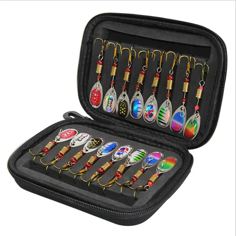 Premium 16PCS Fishing Lure Kit – Spinner & Spoon Set