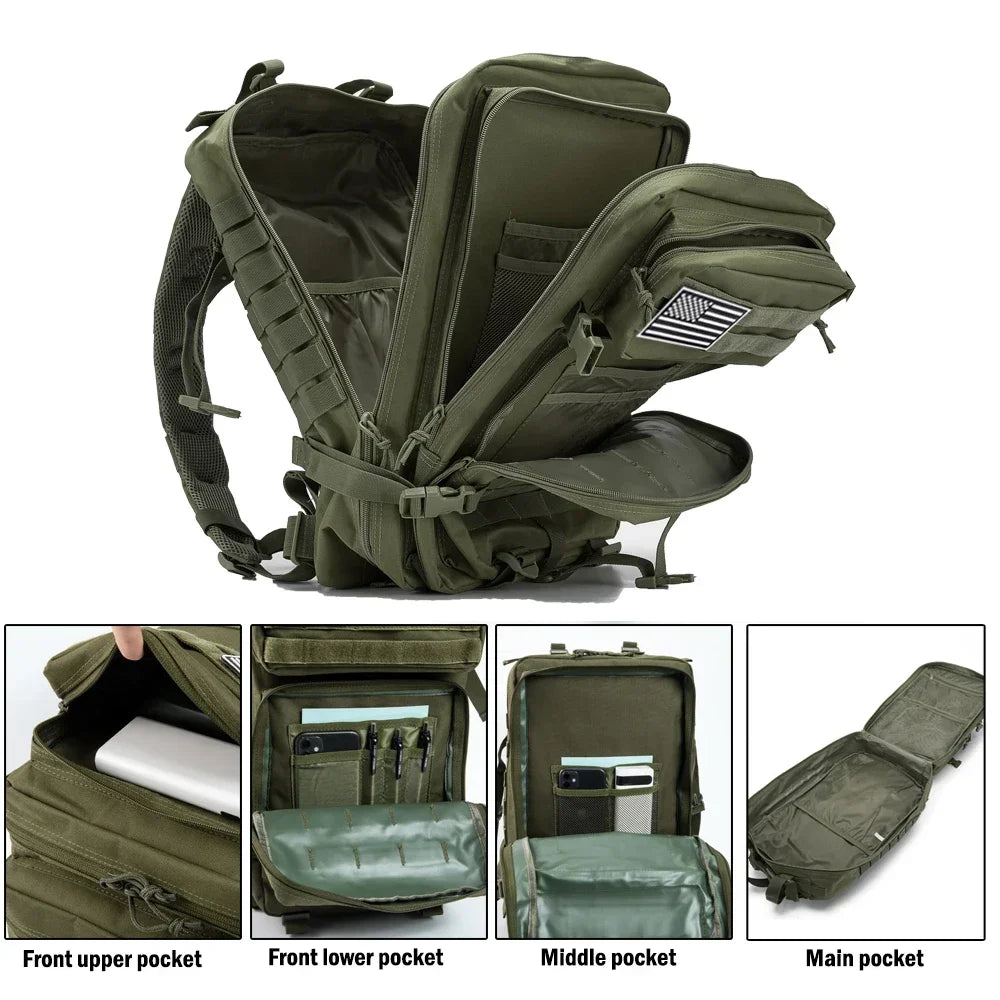Ultimate Tactical Backpack 45L – Built for Adventure