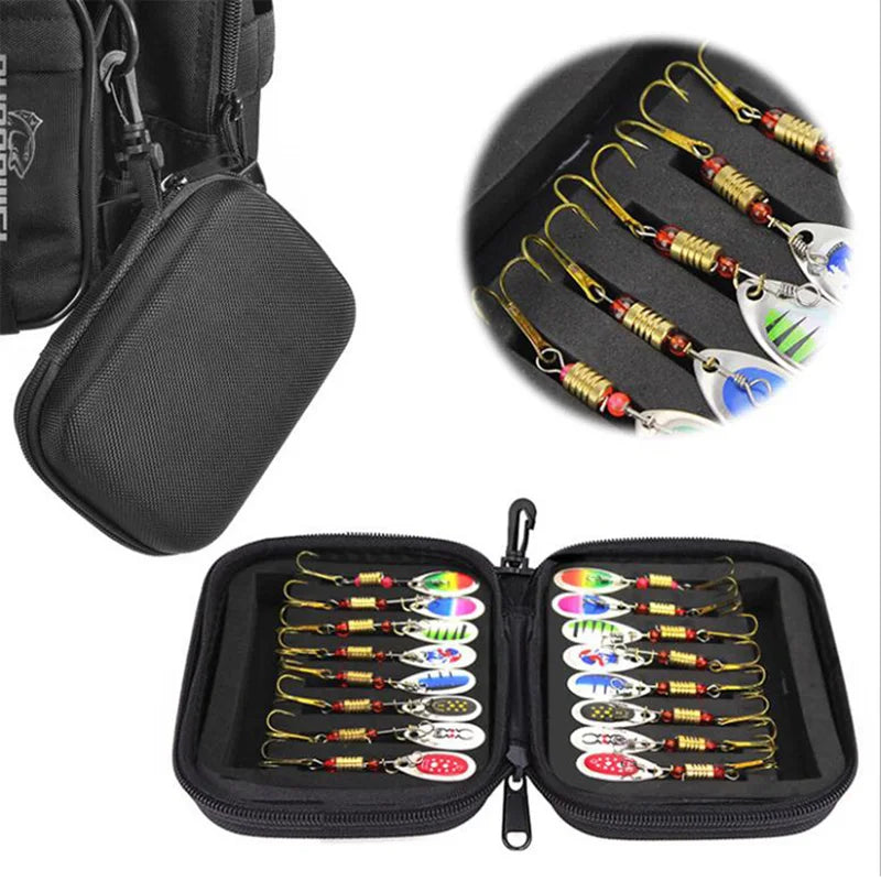 Premium 16PCS Fishing Lure Kit – Spinner & Spoon Set
