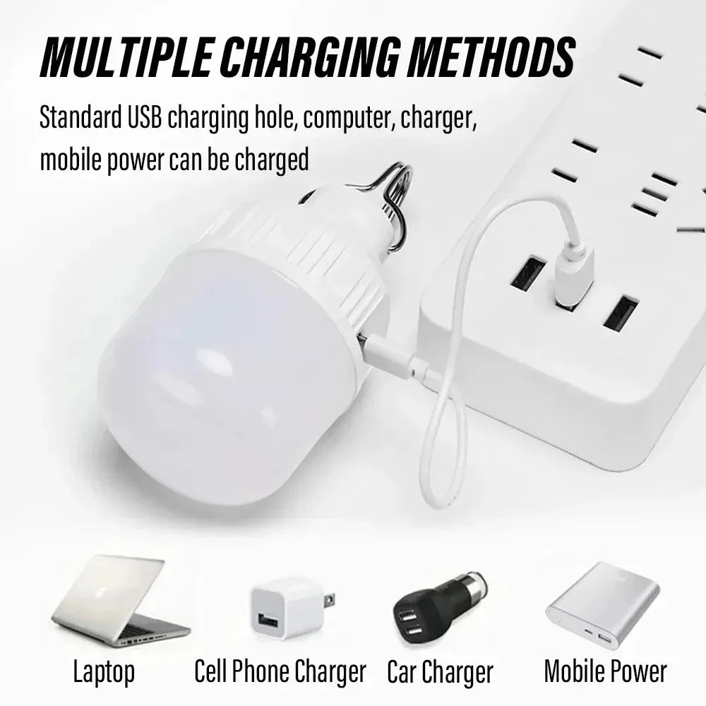 Portable Outdoor LED Camping Lantern USB Rechargeable Tent Light