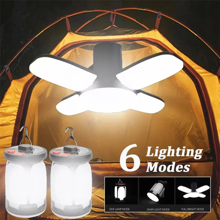 Solar Camping Lantern & Power Bank | 1000LM Rechargeable LED Light